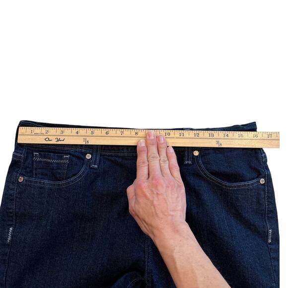 Levis 515 Jeans Womens 12M Blue Bootcut Flap Pockets Stretch Mid Rise Dark Wash - Picture 8 of 11